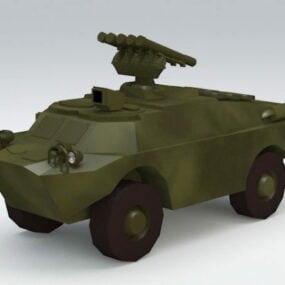 Brdm Amphibious Vehicle 3d model