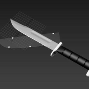 Fighter Combat Knife 3d-model