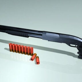 Fusil de chasse futuriste modèle 3D