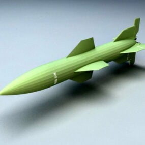 Missile de l'armée modèle 3D
