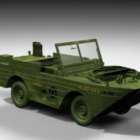Jeep amphibie Ford Gpa modèle 3D