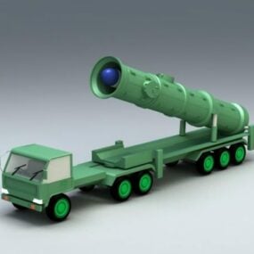Paquete de misiles arma modelo 3d