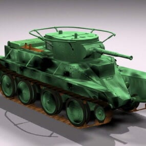 مدل 5 بعدی تانک سواره نظام روسی Bt-3
