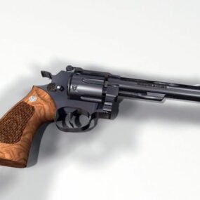 44 Magnum Revolver 3d model