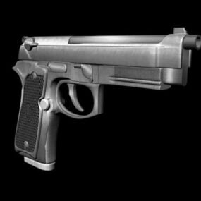 Beretta M9 Pistol 3d model