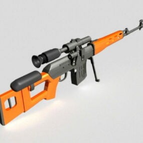 Military Sniper Rifle 3d model