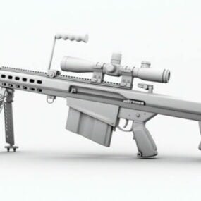Barrett M82 Keskin Nişancı Tüfeği 3d modeli