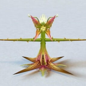 Masožravá rostlina Rigged 3D model