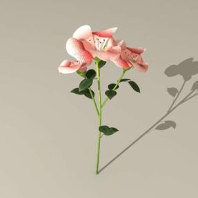 Blomstrende gren 3d-model