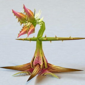 Modello 3d del fiore cadavere del fumetto