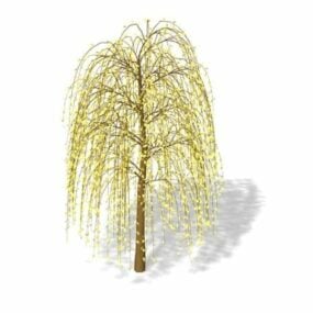 Geel huilende boom 3D-model