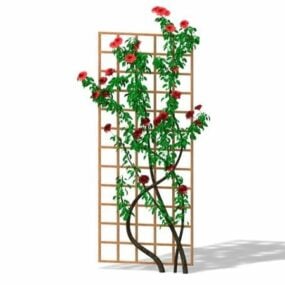 登山トレリス植物3Dモデル
