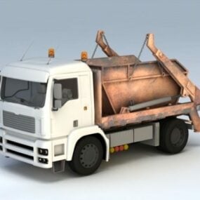 شاحنة نقل القمامة نموذج ثلاثي الأبعاد
