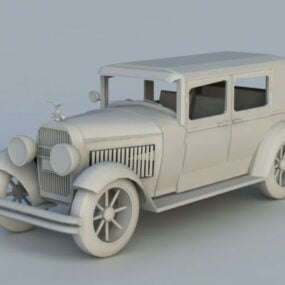 نموذج سيارة كاديلاك قديمة ثلاثية الأبعاد