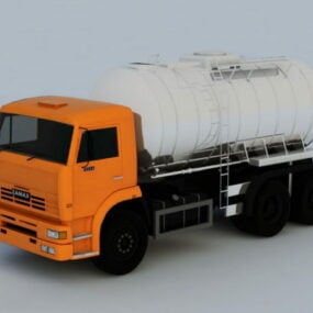 석유 탱크 트럭 3d 모델