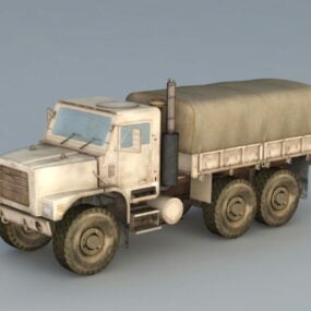 古い軍用トラック 3D モデル