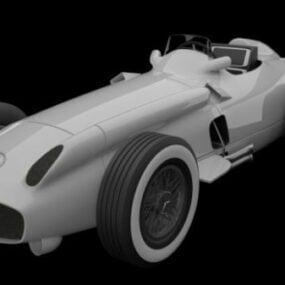 梅赛德斯-奔驰 W196r F1 3d模型
