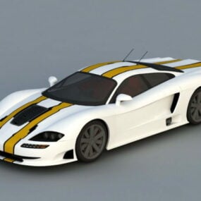 3D model exotického sportovního vozu
