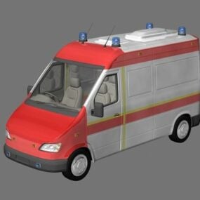 Small Ambulance 3d model