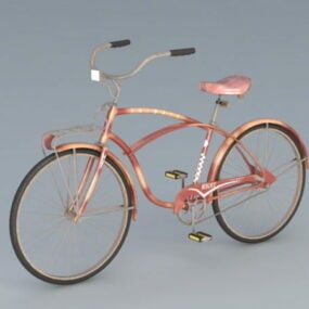 Vecchia bici bicicletta vintage modello 3d