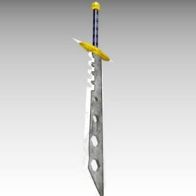 Зубчастий меч 3d модель