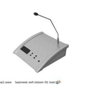 Modello 3d del microfono per riunioni