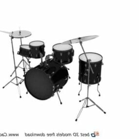 Jazz Drum Set مدل سه بعدی