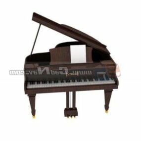 Strumento musicale Pianoforte a coda modello 3d