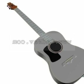 Model Gitar Akustik 3d