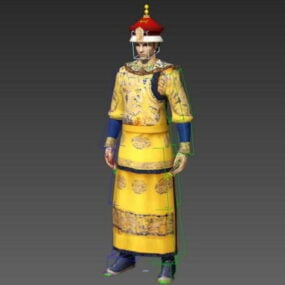 Modelo 3d del aparejo del emperador chino