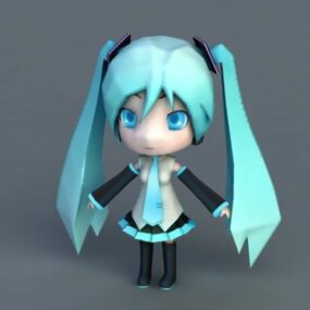 Chibi Hatsune Miku 3D-model
