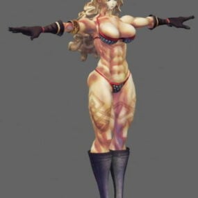 أمازون أنثى المحارب نموذج 3D