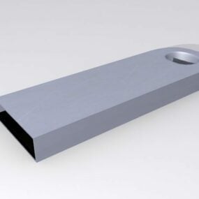 Срібна флешка 3d модель