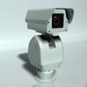 دوربین امنیتی فضای باز مدل سه بعدی