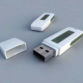 킹스턴 USB 드라이브 3d 모델