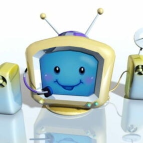 Cartoon Tv 3d model