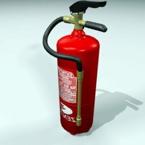 Extintor de incendios tamaño mediano modelo 3d