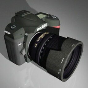 Nikon D90 Camera 3d model
