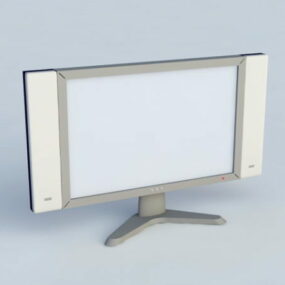 Model 3D telewizora z płaskim ekranem