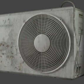 Vecchio modello 3d del condizionatore d'aria