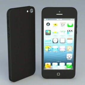 Mẫu iPhone 5s đen 3d