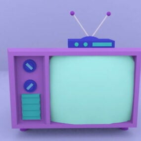 Cartoon Tv Set 3d model