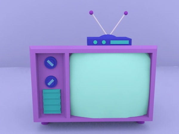 Cartoon Tv Set