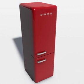 Mô hình 3d tủ lạnh Smeg