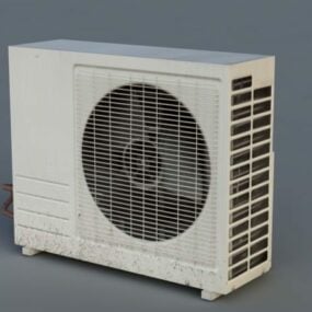 Modelo 3d da unidade de ar condicionado externo