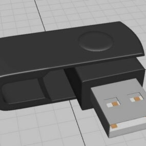 Modelo 3d de unidade flash USB