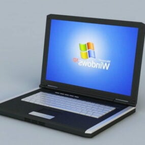 Modello 3d del computer netbook