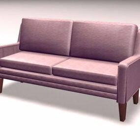 Upholstered Settee Loveseat 3d model