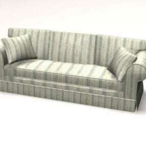 Contemporary Settee Couch 3d model