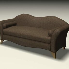 Upholstered Sofa Settee 3d model